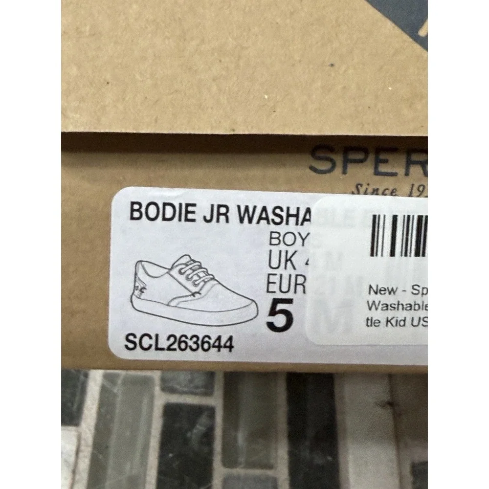 Sperry Kids Bodie Jr‎ Washable Shoes Blue Size 5 Little Kids